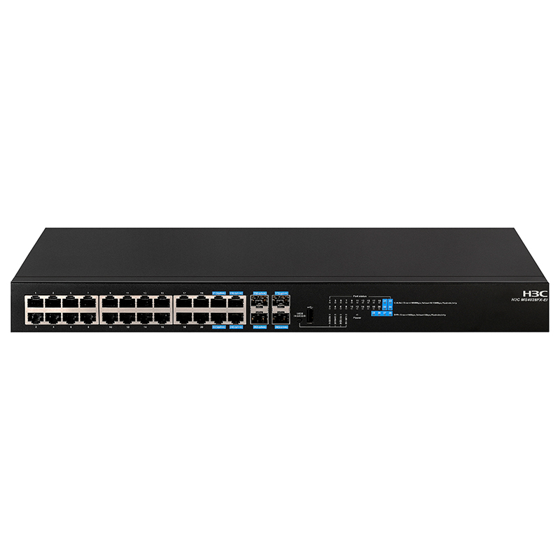 H3C MS4028FX-EI 24电+4个上行万兆光口无管理安防交换机